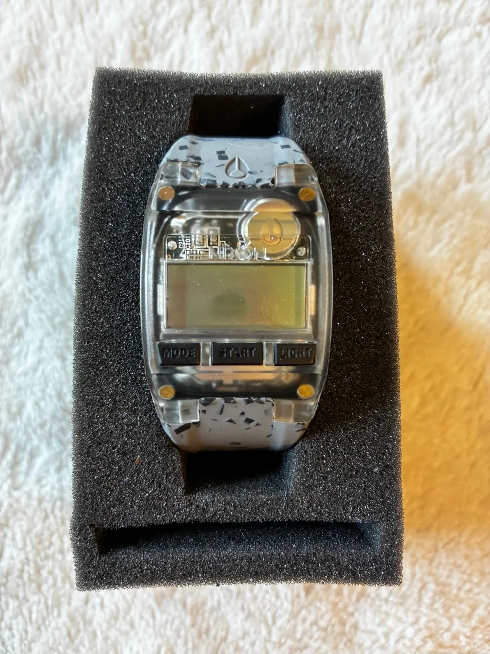 Nixon Clear Digital Watch Lay Low Comp S - Gray Speckle